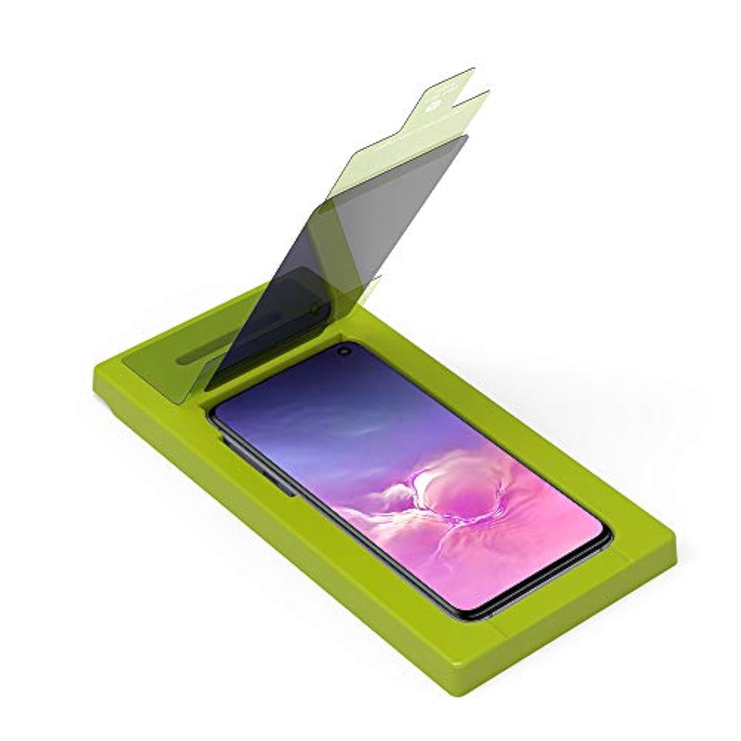 PureGear 2-Way Privacy HD Tempered Glass Screen Protector for Samsung Galaxy S10e with Self Alignment Installation Tray, Touch Sensitive, Case Friendly, Conceal Your Screen,  Replacement