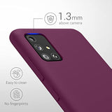 Bordeaux Violet kwmobile Case Compatible with Samsung Galaxy A51 TPU Silicone Phone Cover