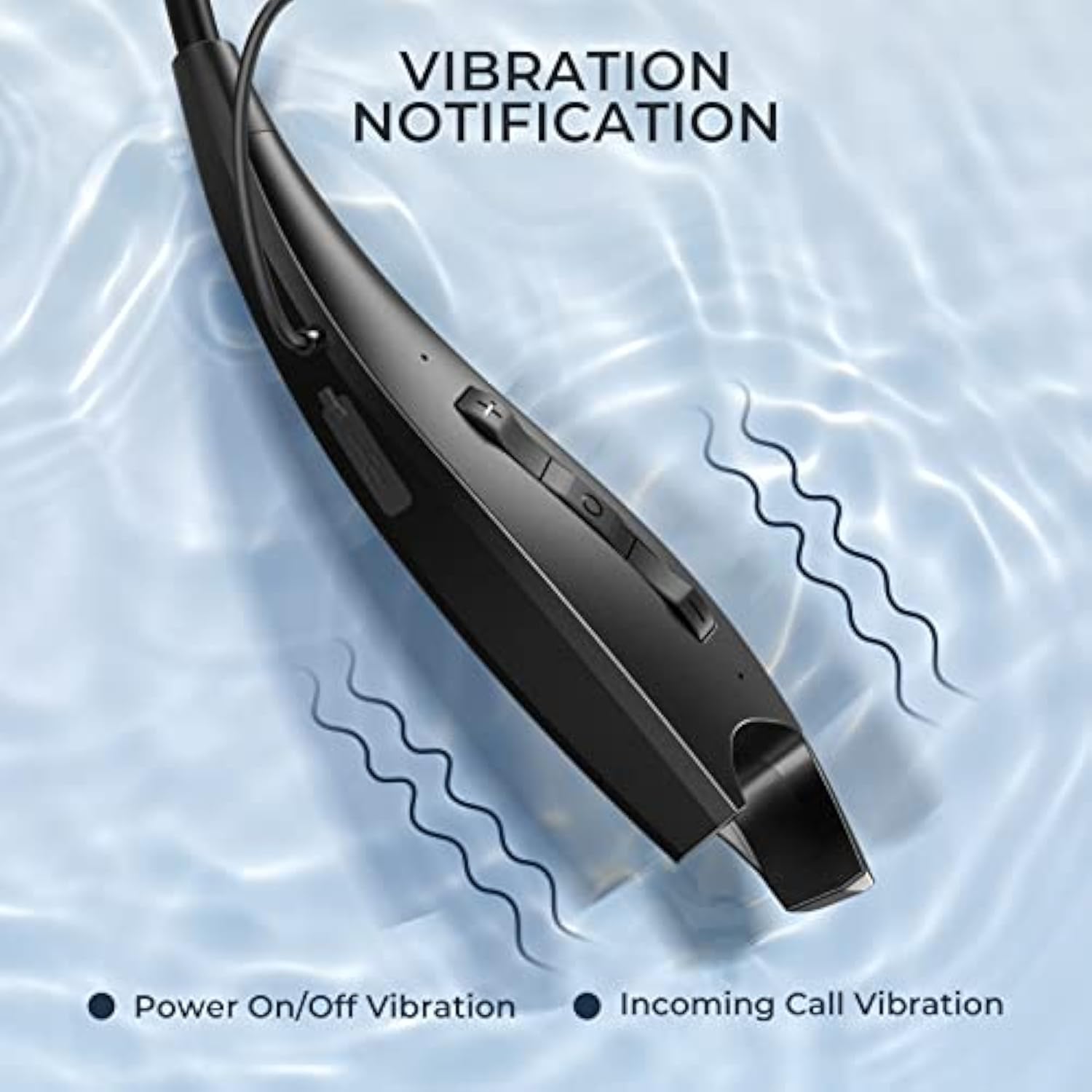 Bluetooth Headphones, Neckband Headphones 24H Playback, Around The Neck With V