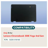 Replacement For Lenovo Chromebook 300E Yoga Gen4 Laptop Top Lid Lcd Back Cover Rear Case With Antenna Wifi 5Cb1J18185