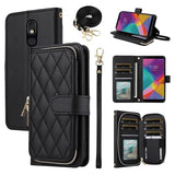 Argyle Wallet Case for LG Stylo 5/5+/5V/5X/Stylo5 Plus with Wrist Strap Shoulder Strap 9+ Card Slot Purse Cell Phone Cover for LGStylo5 Stylus 5plus