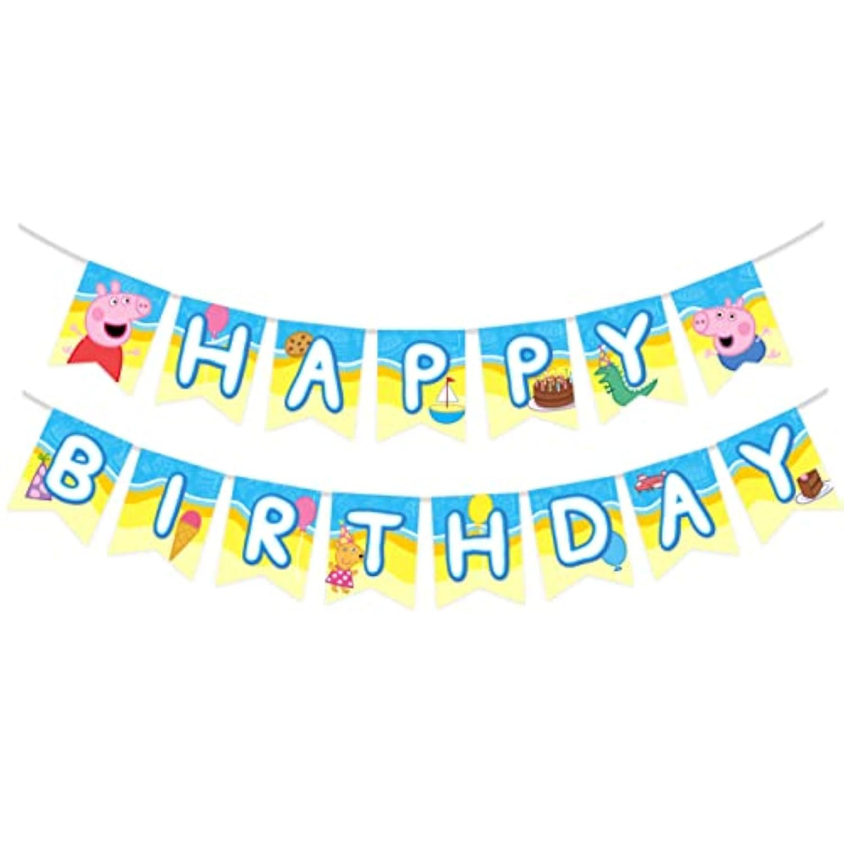 Official Peppa Pig Happy Birthday Banner - Party Supplies