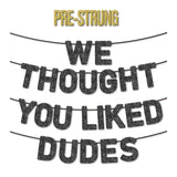 Pre-Strung Funny Bachelor Party Banner - Bachelor Party Decorations/Accessories/Gifts/Favors,Black Glitter