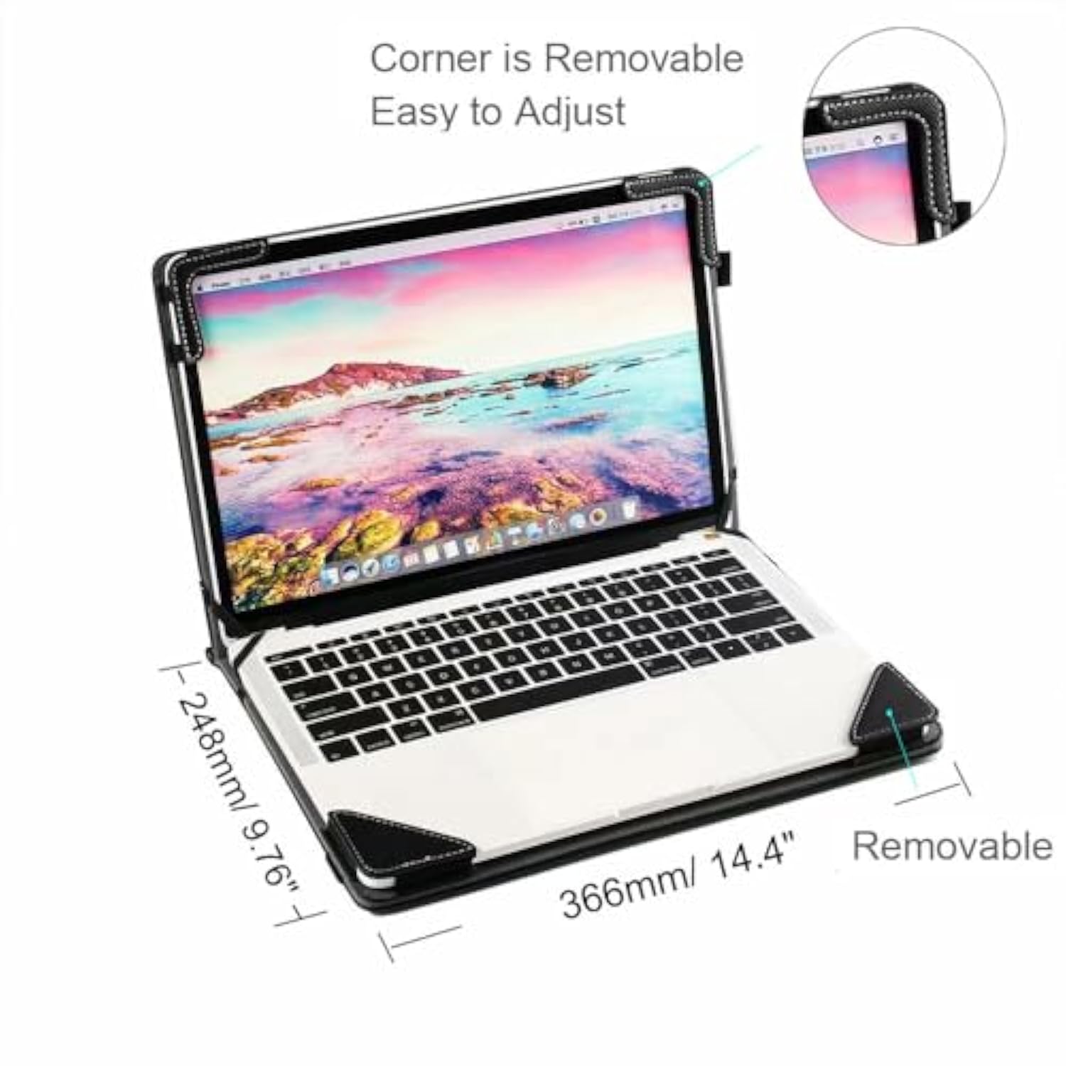 Protective Case Cover Compatible With Lenovo Thinkpad E16 Gen 1, Gen 2 Amd 16 Inch Laptop Notebook Sleeve Pu Leather Stand Hard Case Skin Pouch