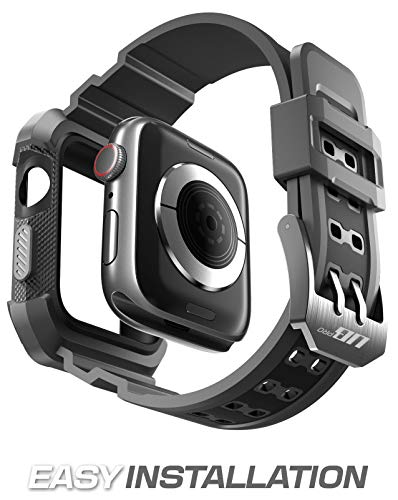 for Apple Watch 3 38mm Case with Band (Unicorn Beetle Pro), [Anti-Scratch] [Bumper Protector] Rugged Men Cover Sport Protective Case with Strap Bands
