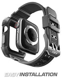 for Apple Watch 3 38mm Case with Band (Unicorn Beetle Pro), [Anti-Scratch] [Bumper Protector] Rugged Men Cover Sport Protective Case with Strap Bands