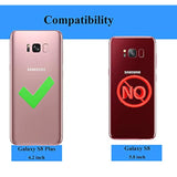 Samsung Galaxy S8 Plus Case With Hd Screen Protectors, Military-Grade Metal Ring Holder Kickstand 15Ft Drop Tested Shockproof Cover Case For Samsung Galaxy S8+ (2017) Red