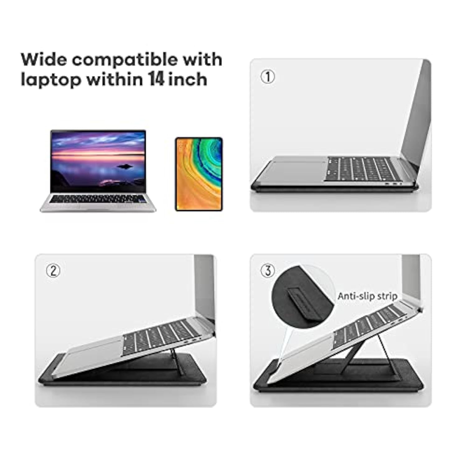 Laptop Sleeve Pu Leather For Razer 15" 15.6 Inch Acer Aspire 5, For Hp Notebook 2020 Dell 15.6 Asus Vivobook 15 For Lenovo Samsung Laptop Chromebook, Notebook Bag Case Snag-Free Velcro…