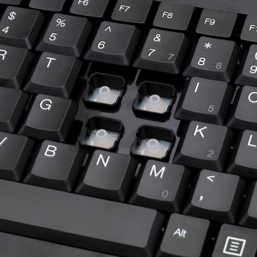 Akb-110B Mini Keyboard - Compact 87-Key Membrane Keyboard With Led Indicators And Space-Saving Design - Usb/Ps2 Connection - Compatible With Windows Os (Black)