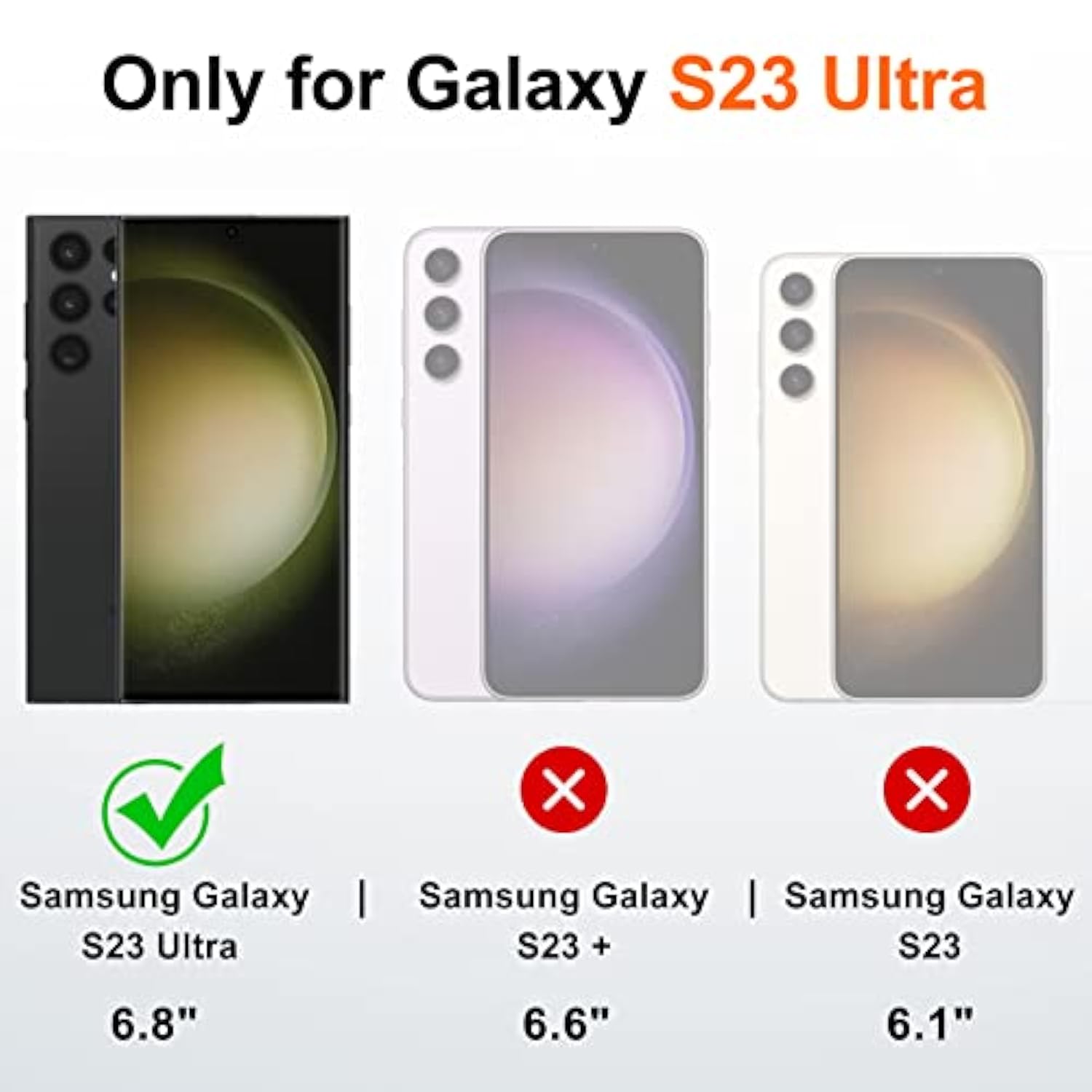 For S23 Ultra Case, Slim Soft Bumper Case For Galaxy S23 Ultra, With Ring Holder Kickstand For Samsung S23 Ultra Cover, Military-Grade Protection For Samsung Galaxy S23 Ultra Case, Black