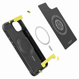 Spigen Rugged Armor MagFit Designed for iPhone 14 Case (2022) [Military-Grade Protection] Compatible with MagSafe - Matte Black