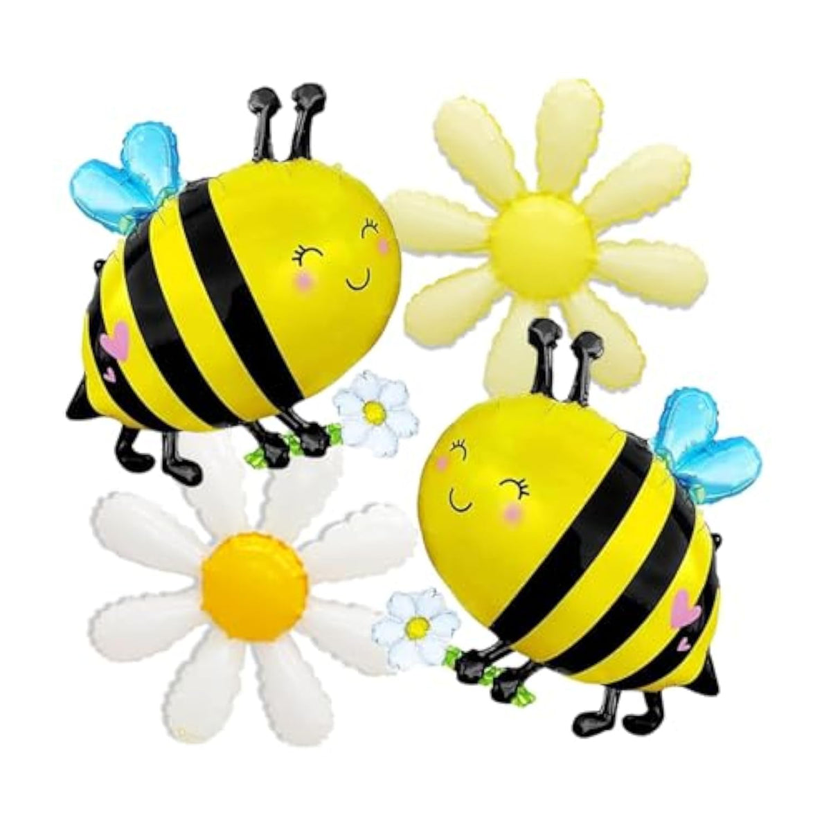 Bee Balloons Daisy Flower Balloon Arch Kit Insect Bug Spring Garden Picnic Themed Party Decor Bumble Bee Balloons For Happy Bee Day Sweet As Can Bee Baby Shower Birthday Party Decorations Supplies