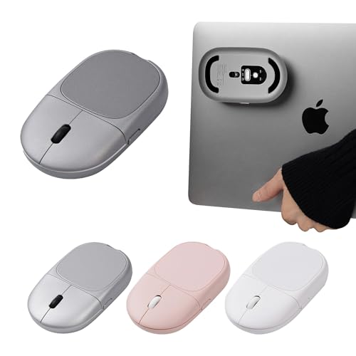 Magnito Magnetic Wireless Bluetooth Mouse For Macbook, Ipad, Laptop, Windows, Chrome Os, Linux Compact & Portable, Slim, Lightweight, Quiet Clicks The Best Travel Mouse (Space Gray)