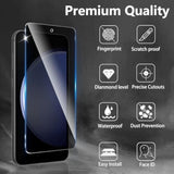 2 Pack Privacy Screen Protector Designed For Samsung Galaxy S23 Fe,Full Coverage Anti-Spy Tempered Glass Film,9H Hardness,Anti-Fingerprint,Bubble Free,Easy To Install