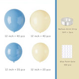 Pastel Balloon Garland Arch Kit With 100 Pcs Blue And Yellow Balloons, Diy Balloon Bouquet Kit For Baby Shower, Wedding Bachelorette Birthday Party , Balloon Decorations