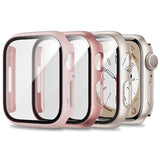 [3 Packs] Case For Apple Watch Series 3/2/1 42Mm With Tempered Glass Screen Protector,Hard Pc Protective Bumper And Ultra-Thin Face Cover Compatible With Iwatch Series 3/2/1 42Mm (3 Colors)