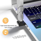 180 Degree Usb A Male To Usb C Female Adapter, Back Angled Opposite U Shape Us