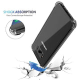 Clear Case For Samsung Galaxy S8, Shockproof Bumper Protective Cell Phone Back Cover With Airbags Corners, Tpu Silicone Flexible Cute Case Transparent
