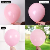 135Pcs Baby Pink Balloons Different Sizes 18 12 10 5 Inch For Garland Arch, Light Pastel Pink Latex Balloon For Wedding Birthday Party Baby Shower Gender Reveal Anniversary Decorations