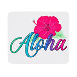 Aloha Mouse Pad Mousepad Tropical Flower Print Mouse Mat Mouse Pad Office Mousemat Rectangular Mousemat Hawaii Hawaiian Tropical Hibiscus Print Mousepad