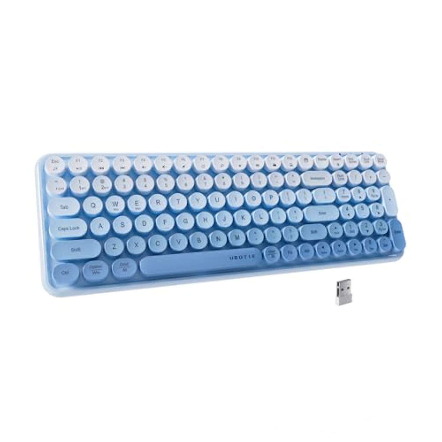 Colorful Bluetooth 100Keys Keyboards, Wireless Compact Rainbow Gradual Color R