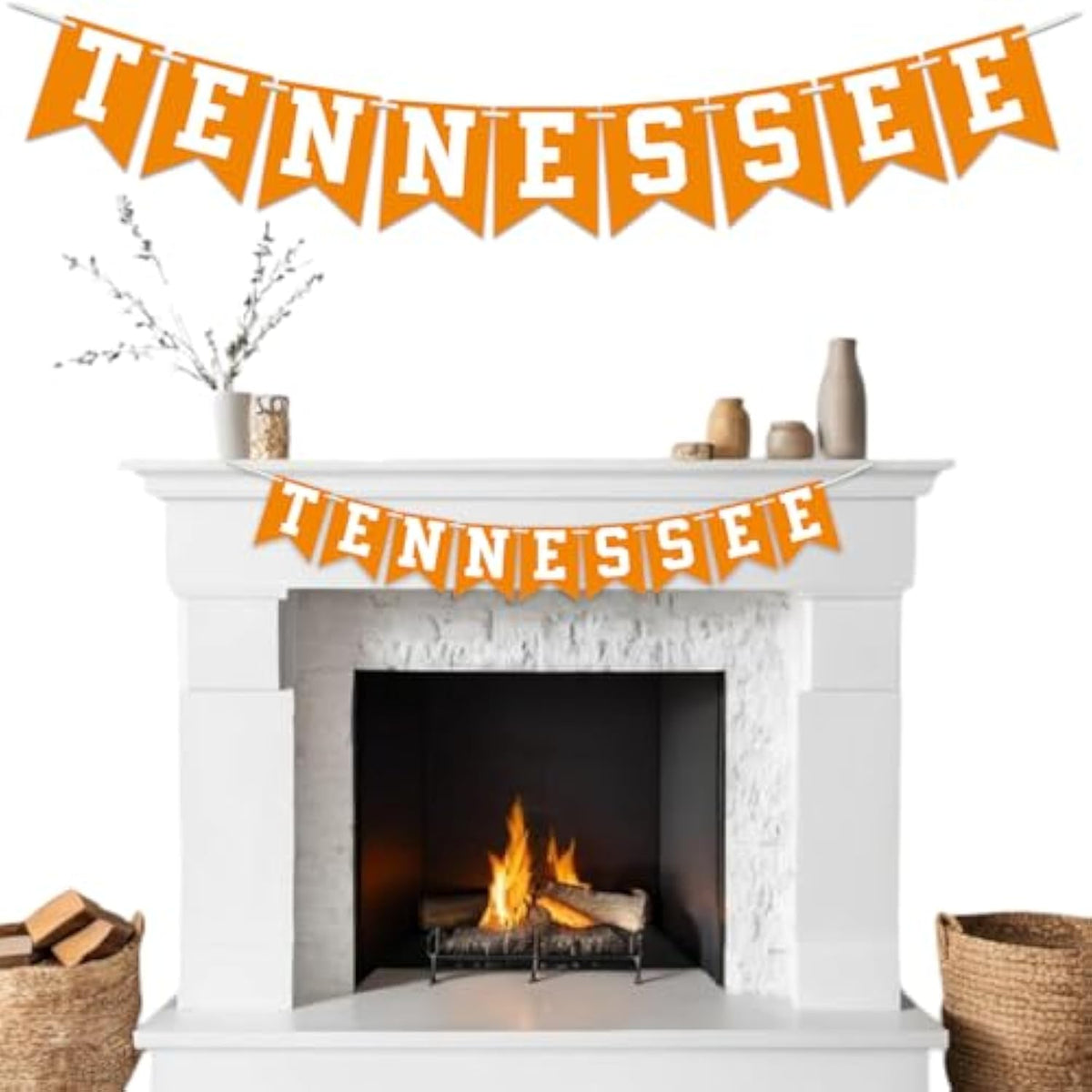 Tennessee Volunteers Banner String Banner,Orange String Pennant Flags Banners For Tennessee City Decoration And Theme Party Decorations