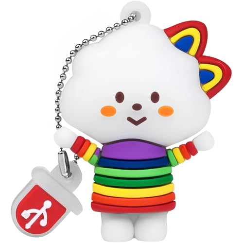 Borlterclamp 32Gb Usb Flash Drive Cute Cartoon Cloud Girl Model Memory Stick, Gift For Students And Children