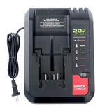 Pcc692L 20V Max Fast Battery Charger For Black+Decker 20V Max Lithium Slide Battery Lbxr20 Lbxr2020 Lbx4020 Lcs1620 Porter-Cable 20V Max Pcc685L Pcc685Lp Pcc680L Pcc682L