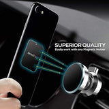 Metal Plates for Magnetic Phone Mount 4 Pack Ultra Thin Black with Adhesive