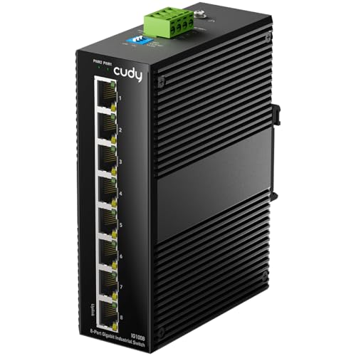 8 Port Gigabit Industrial Network Switch , Din-Rail Switch Ip40 Rated, Polarity Reverse Protection, Short Circuit Protection, Broadcast Storm Prevention On/Off, Ig1008