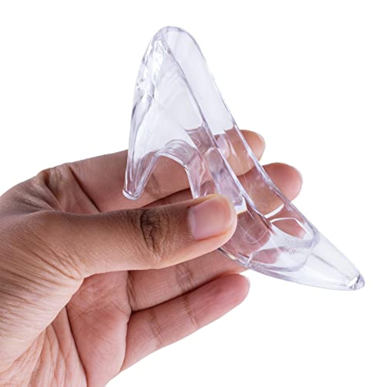 Plastic Mini Cinderella Princess Inspired Slipper High Heel Shoe Party Decoration For Weddings, Birthday Party, Table Serving, Candy & Other Event Favors (24)