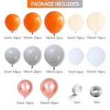Little Pumpkin Balloon Garland Kit: Dusty Gray, Orange, Rose Gold