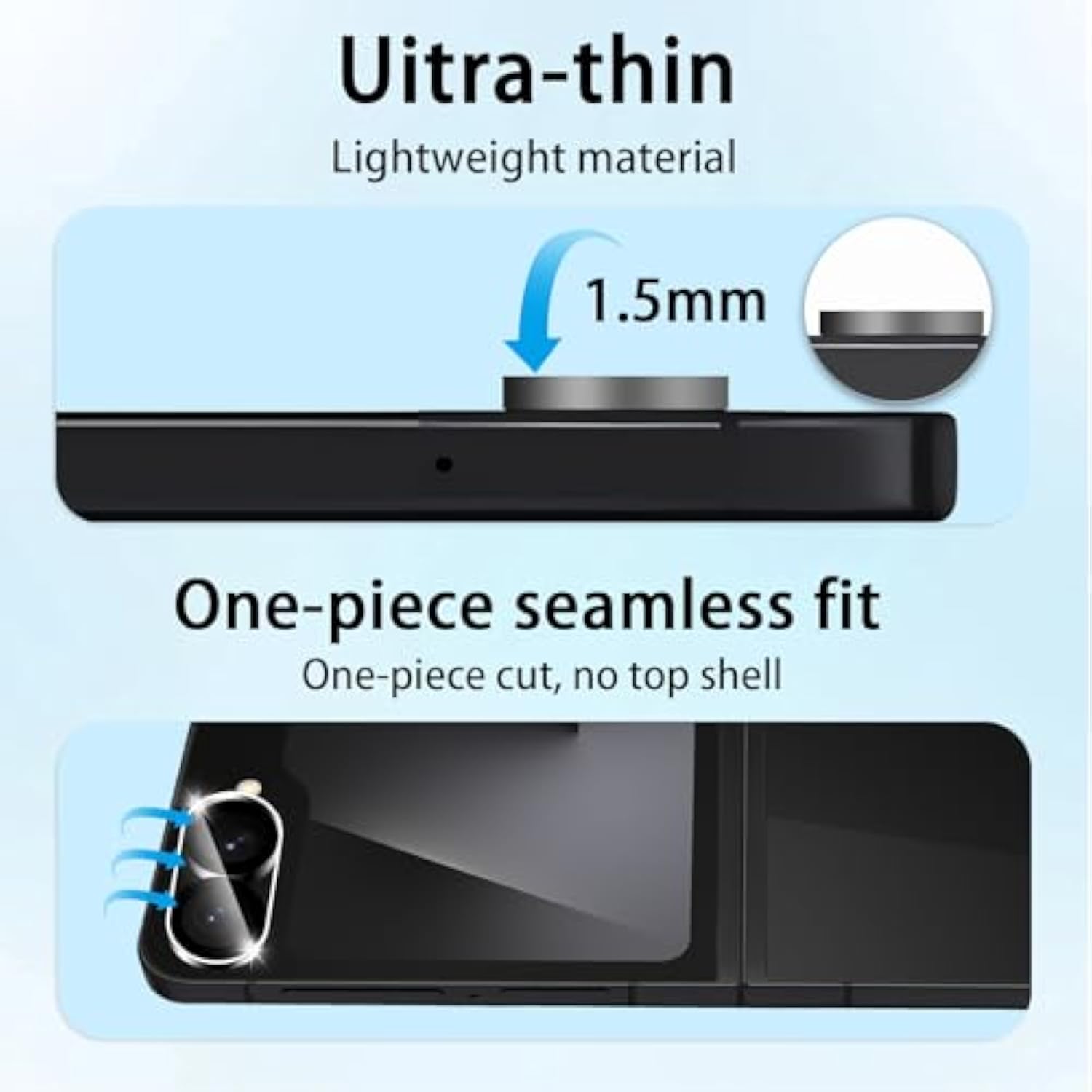 (3 Pack) Camera Lens Protector For Samsung Galaxy Z Flip 7 Fe, Anti Scratch, Bubble Free,Tempered Glass Screen Protecto
