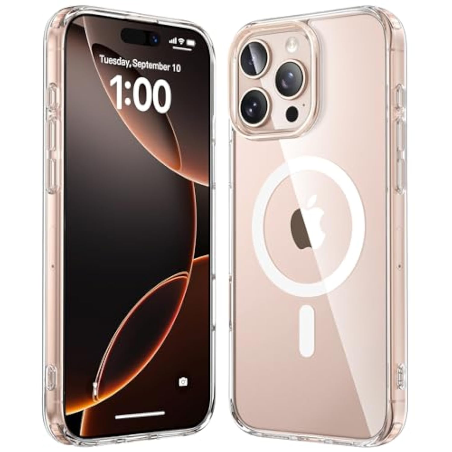 For Iphone 16 Pro Max Case With Magsafe [Ultra Strong Magnetic] [12Ft Military Drop Protection] [Shockproof Bumper] Slim Thin Mag Safe Promax Phone Cover For Apple 16Pro Max (Clear/Magnet)