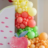 Boho Balloon Kit: Pink, Yellow & Orange Latex Balloons for Parties