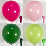165Pcs Pink And Green Balloon Arch Garland Kit For Tropical Luau Hawaiian Theme, Flamingo Party Decor, Spring Garland, Watermelon Arch, Summer Birthday Baby Shower Decorations