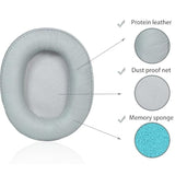 M50X Replacement Ear Pads Compatible With Ath M50X, M50Xbt2, M50Xbt, M50, M40X, M30, M20, M10, Msr7 Sx1 Headphones, Replacement Ear Pads Made Of Protein Leather And Memory Foam (Silver Gray)