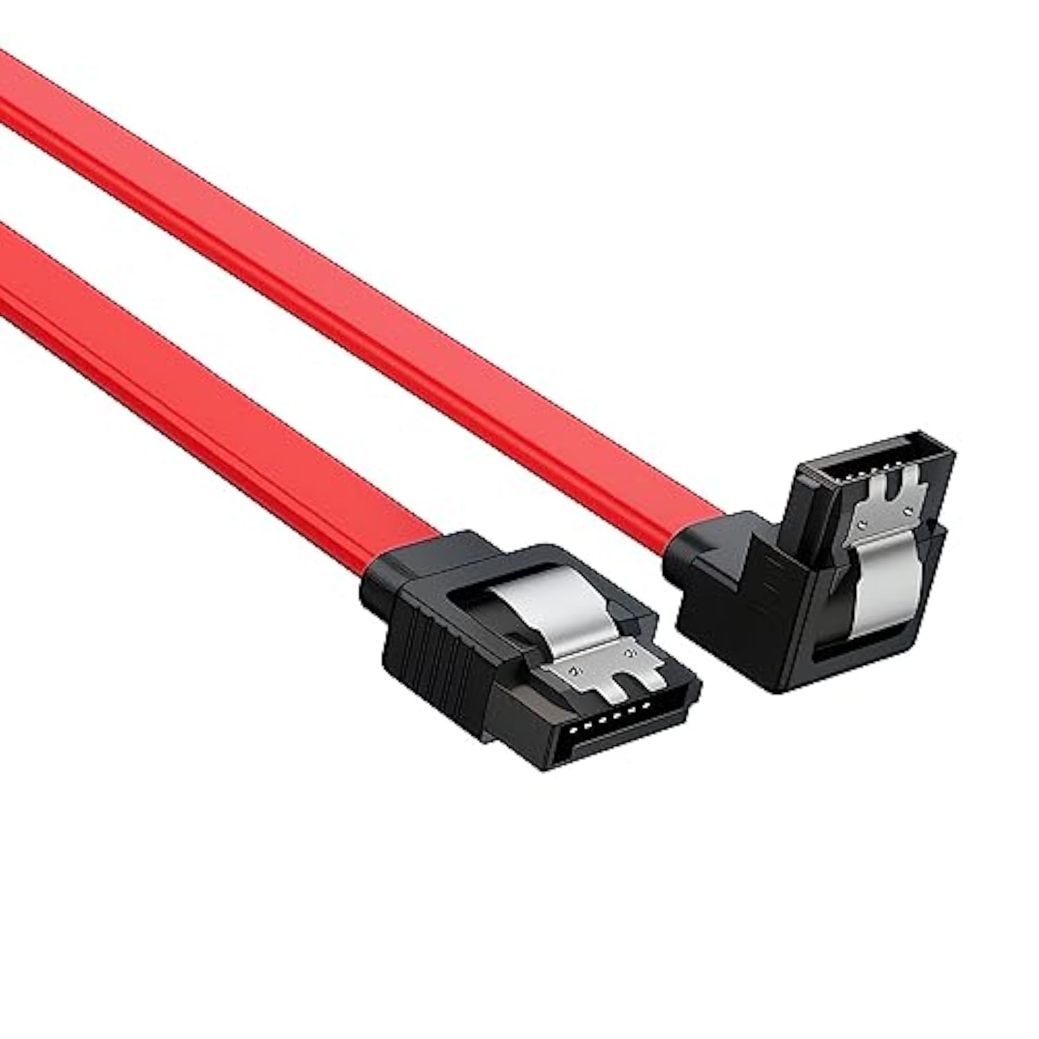 Sata Cable 5 Pack Sata Iii 6Gbps 90 Degree Right Angle With Locking Latch 18 I