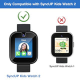 4 Pack Screen Protector For Syncup Kids Watch 2, Waterproof Hd Clear Tempered Glass Screen Protector, Scratch Resistant Protective Film Compatible With Syncup Kids Watch 2