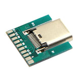 Cablecc DIY 24pin USB 3.1 Type C Female Socket Connector SMT Type with PC Boar