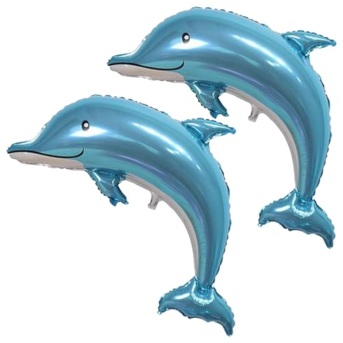 2-Pack 46" Dolphin Foil Balloons for Ocean Theme Kids Birthday Party Decor