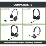 Hsc017 Earpads Replacement Cushion Compatible With Jabra Hsc016 Hsc017 Hsc018W Hsc012 Headsets Ear Covers With Protein Leather (60Mm)