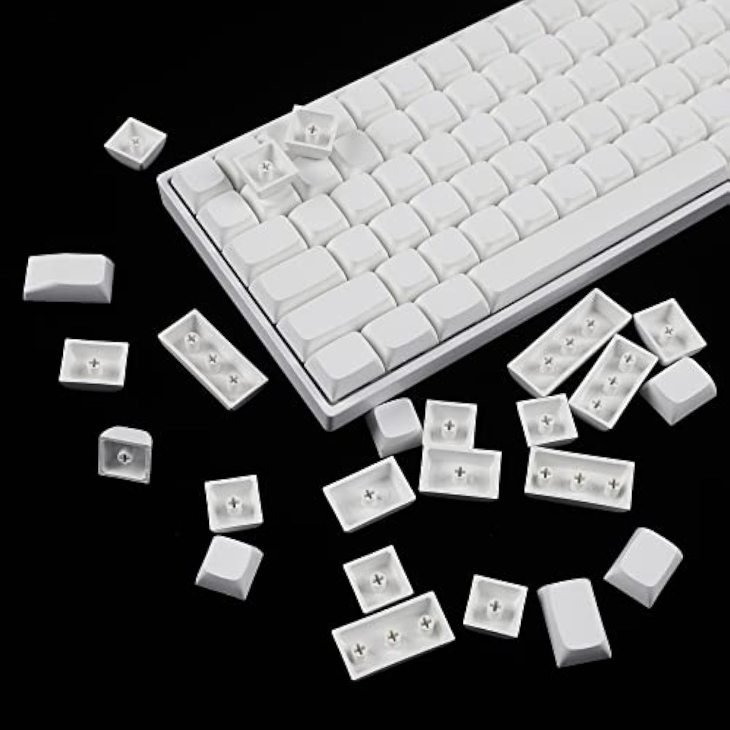 124 Key White Blank Zda Xda V2 Keycaps Pbt Keycap For Mx Keyboard 104 87 61 Me