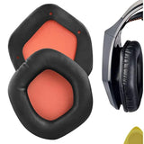 Geekria QuickFit Protein Leather Replacement Ear Pads for Asus Strix 7.1/2.0/PRO/DSP Headphones Ear Cushions, Repair Parts (Black)