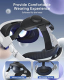 Load Reducing Head Strap For Meta Quest 3S/Quest 3 Double Knob Adjustable Pressure Free Comfort Elite Strap Replacement For Oculus Quest 3S/3 Accessories Vr Headstrap Fit For All Head Sizes