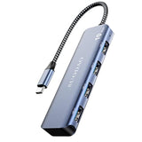 Usb 3.1 Hub, 10Gbps Usb C To Usb Hub, 4 Ports Usb 3.1/3.2 Gen 2 Hub, Superspee