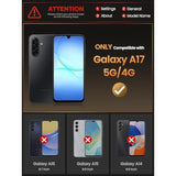 Samsung Galaxy A17 5G Phone Case with Card Holder, Dark Purple - Premium Protection and Storage