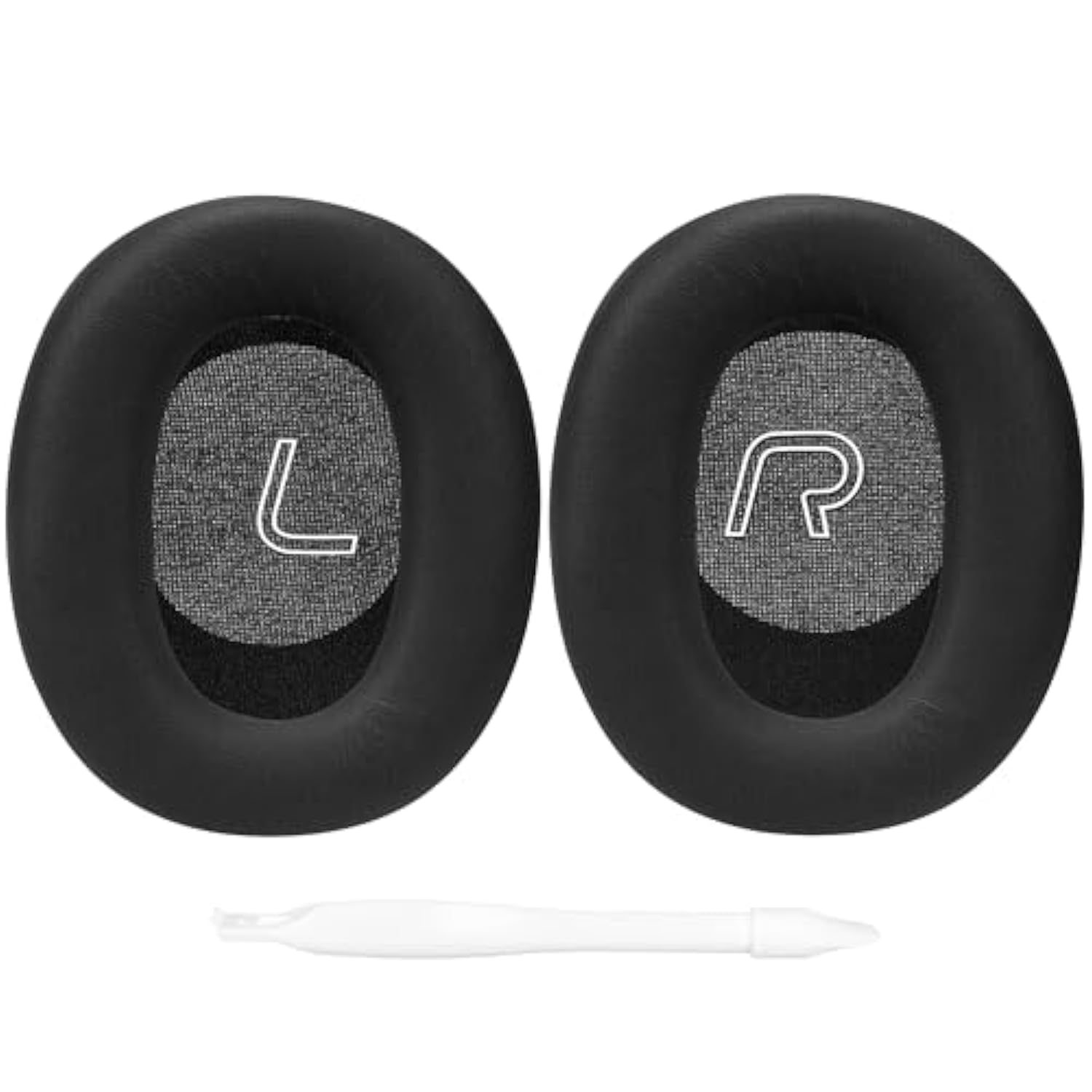 Geekria QuicFit Replacement Ear Pads for Edifier W860NB Pro Headphones (Not Compatible with Edifier W860NB Gen1), Repair Parts (Black)