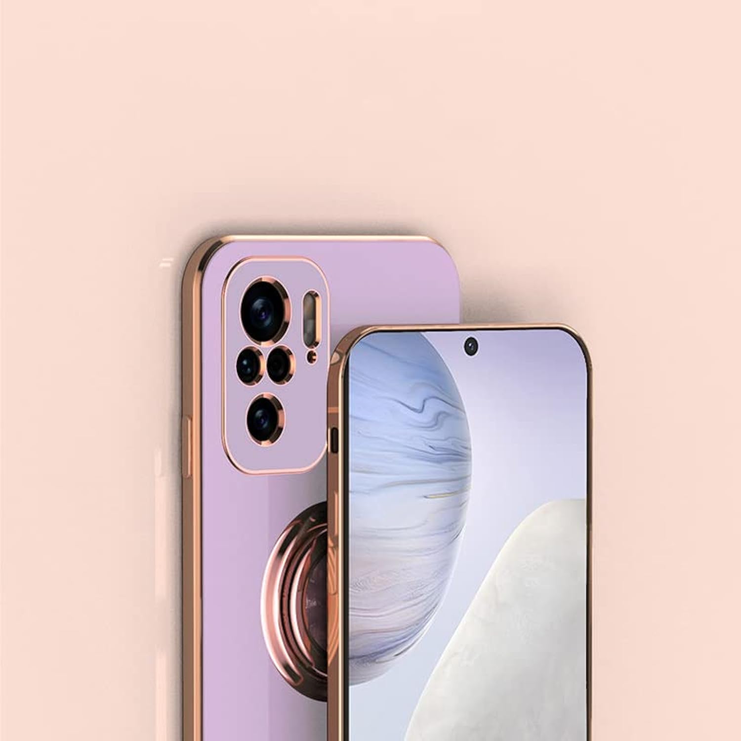 Redmi Note 10 Pro Case, [360° Kickstand] Support Magnetic Car Mount