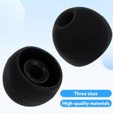 60 Pairs Ear Bud Replacement Tip S/M/L Sizes Earbud Tips Silicone Ear Bud Rubber Tips Black Soft Earbud Covers Silicone Tip